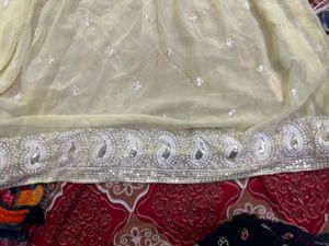 pemplum kurti top with sharara