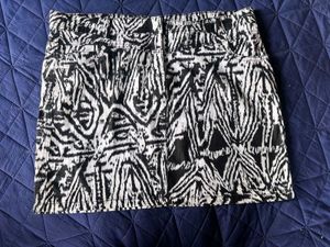 Monochrome Tribal Print Mini Skirt
