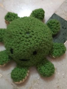 Handmade Crochet Frog Toy
