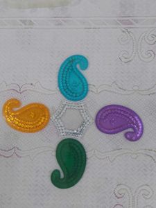 Handcrafted Acrylic Decorative Kundan Rangoli