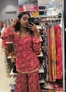 Floral Print Kurta Set