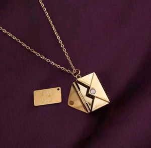Envelope Necklace "Love You"