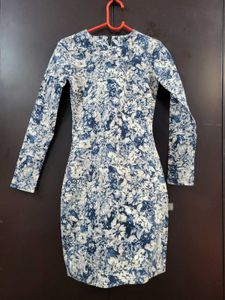Boho Floral Print Puff Sleeve Midi Dress