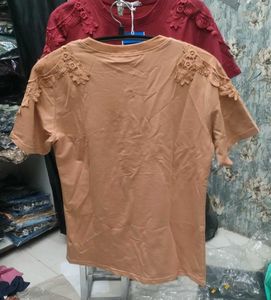 Floral Lace Detail Tee