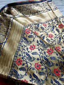 new  Peacock Motif Saree.... fresh saree