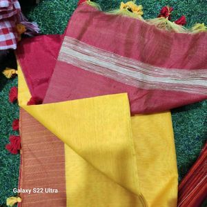 Traditional Silk Cotton Saree | Handwoven |