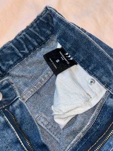 Women's Wide Leg Blue Denim Jeans