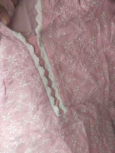 Pink Embroidered Kurta Set