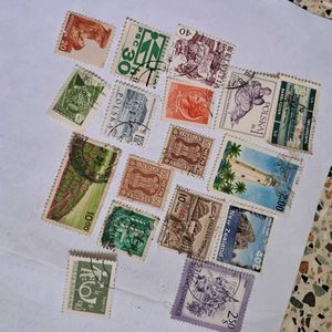 Assorted International Stamps, coin Collection