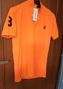 independence day sale Vibrant Orange Polo T-Shirt