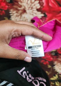 Pink &amp; Gold Brocade Blouse