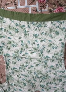 Elegant Leaf Print Kurta Set