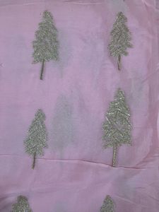light pink saree