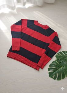 Striped Knit Sweater - Classic Style for winter