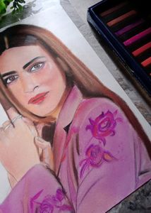Kriti Sanon Painting Draw Handmade Work