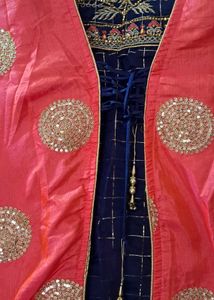 Blue &amp; Pink Kurta Set