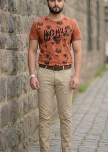 Men's Graphic Print T-Shirt (M Size)