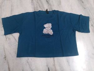 Teddy Bear Cropped T-Shirt