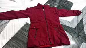 Trendy Winter Jacket for Women  Maroon Padded