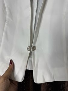 White Light Blazer Coat 🤍