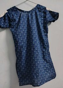 neavy blue short kurti like new girls teenage