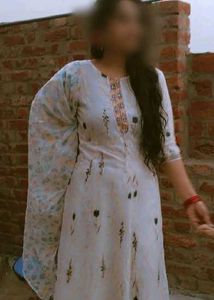 Elegant White anarkali