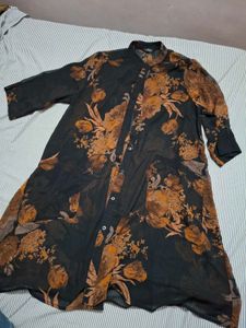 Chic Floral Print Tunic Top