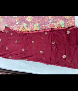 Maroon beautiful garara suit