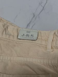 Lightweight Cream Wide Leg Pants