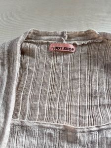 Ribbed Square Neck Long Sleeve Top