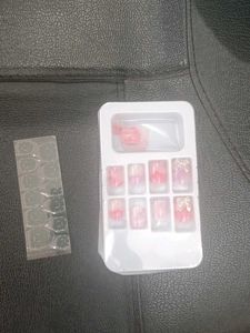 Press-On Nails with Bow