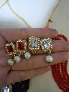 Elegant Beaded Choker Necklace Set