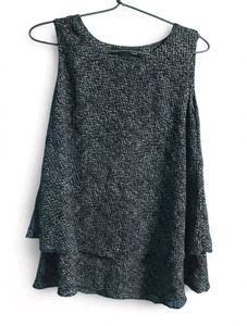 (Dasi sale) Chic Sleeveless Textured Top