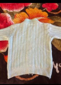 Mint Green Cable Knit Zip Cardigan