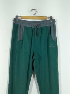 Dark Green Casual Track Pant For Men's