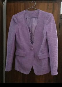 Lilac Textured Blazer