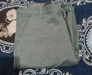 Premium casual Sage Green Relaxed Fit Chinos