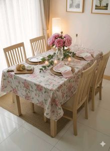 Floral printed dining table cover