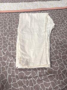 Beautiful Cream n blue kurta set