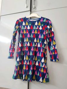 Cute Christmas Tree Print Dress