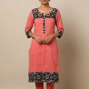 Coral Print Kurta