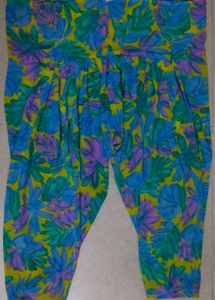 Vibrant Floral Print Dress Material