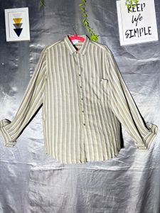 Striped Long Sleeve Button-Up Shirt