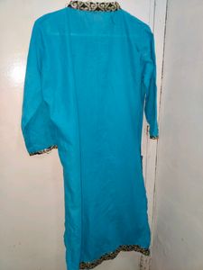 Straight Blue Kurti