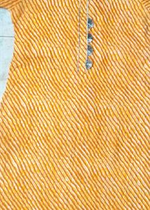 Yellow Cotton Stripes Kurta Top Kurti