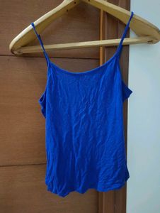 Royal Blue Sheer Cut Out Sleeve Top💙