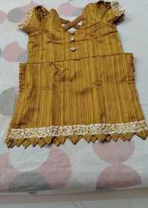 Elegant Mustard Kurta Set with Dupatta