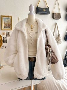Cozy White Fleece Jacket