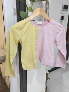 Cute Colorblock Long Sleeve Top nd pant coordset