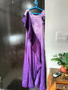 Vibrant Purple Ethnic Gown